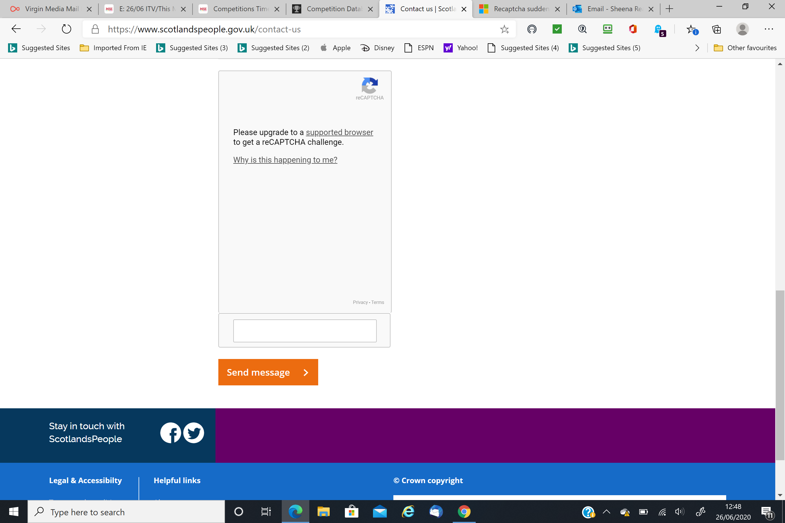 Recaptcha Suddenly Not Working On The New Microsoft Edge Browser 1314