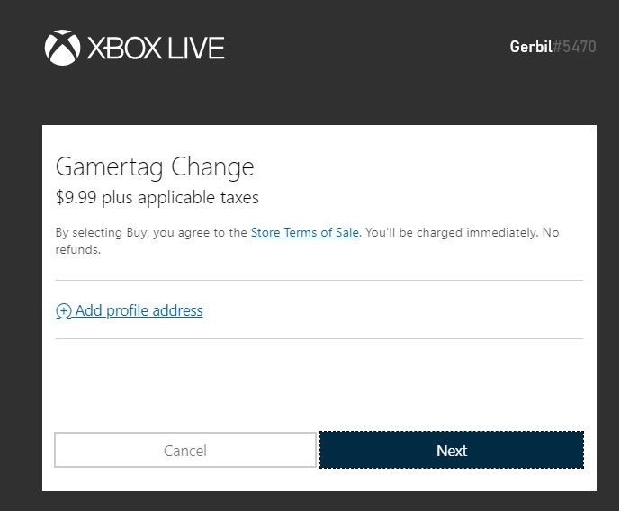 xbox gamertag buy