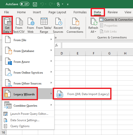 Excel XML Query is populating an entire column as [Table] instead of ...