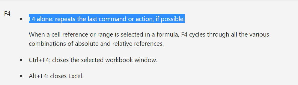 why-isn-t-the-excel-f4-repeat-function-working-microsoft-community