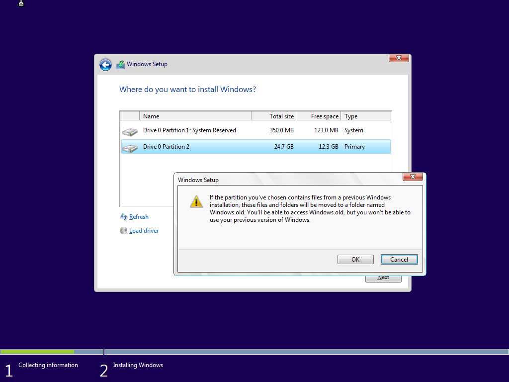 How to: Perform a Custom Installation of Windows 27 and Windows 27