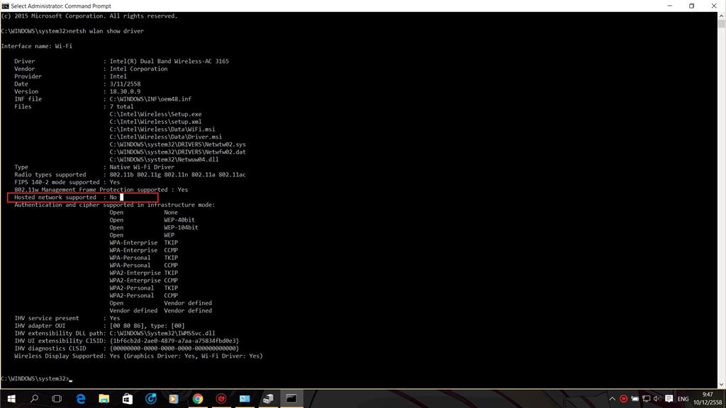microsoft hosted network virtual adapter missing windows 10 download