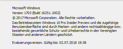 Build 16251.1002 ??