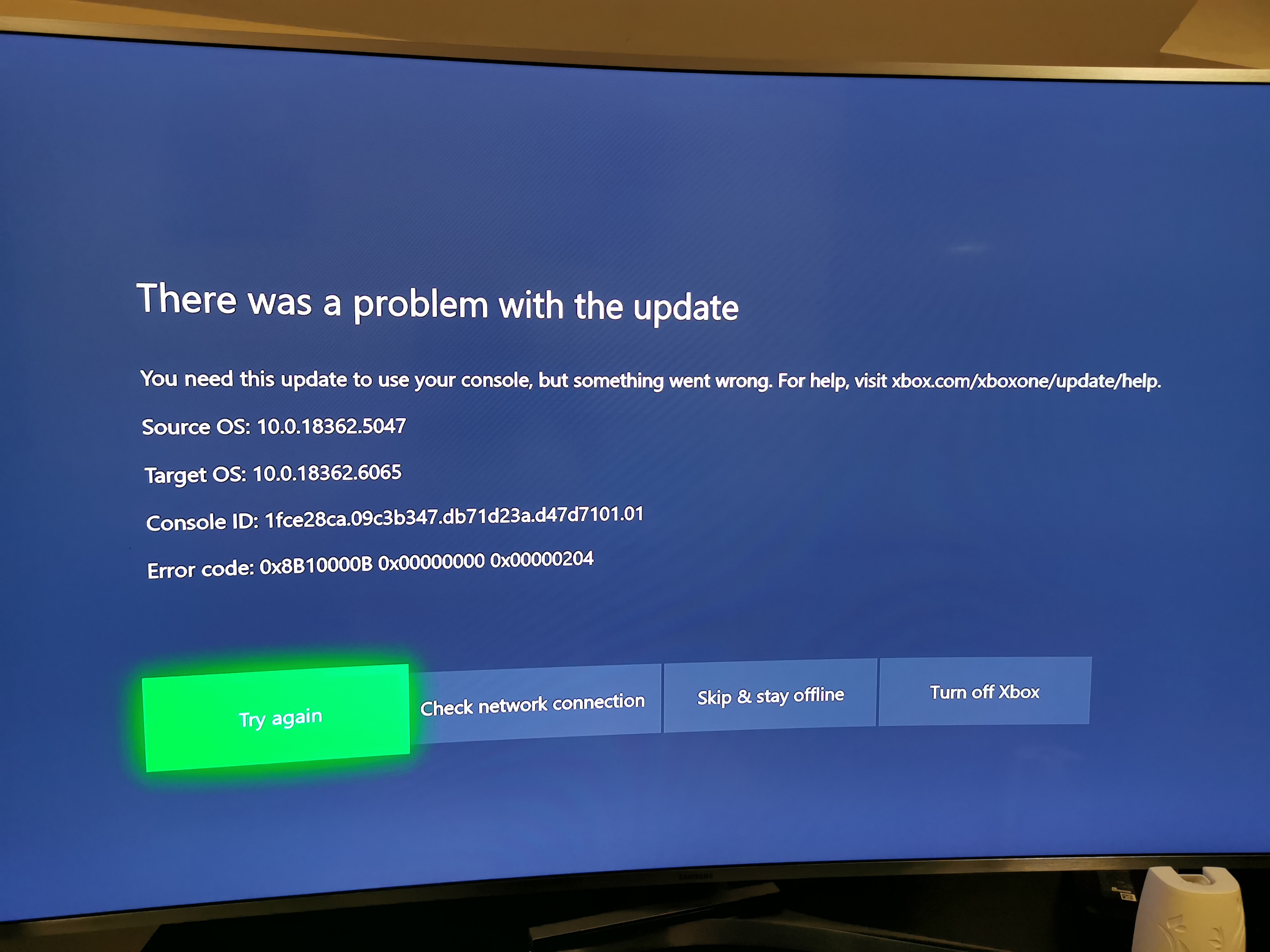 Error with update Microsoft Community