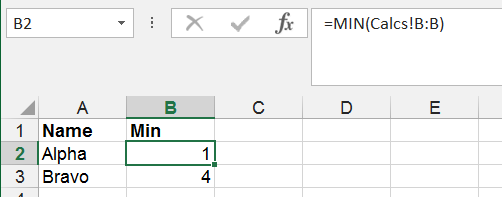 Formula to match column data with MIN value - Microsoft Community