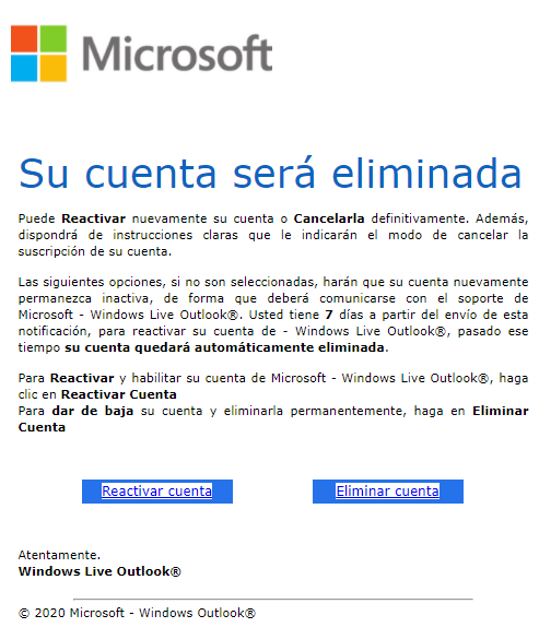 ¿cómo Puedo Saber Si Estos Mensajes De Eliminación De Cuentas Microsoft Communityemk 8599