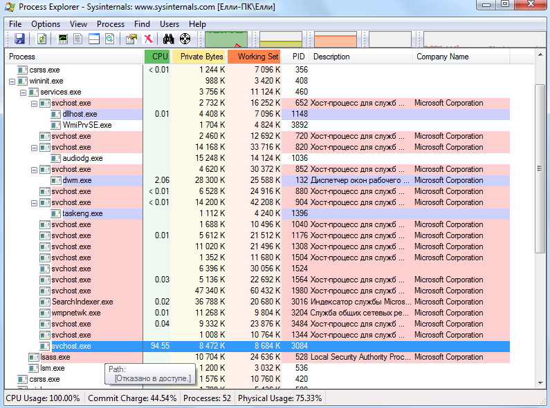 Удалить svchost exe windows. Sysinternals process Explorer список служб. Svchost 1244. Svchost exe 3432. Svchost(2793).