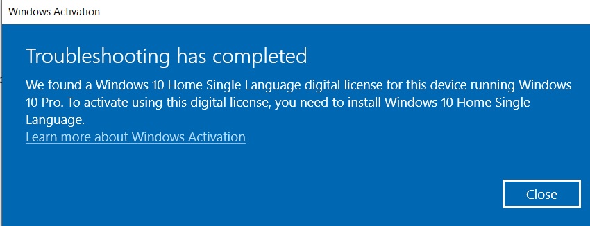 Windows activation- is this an error? - Microsoft Community