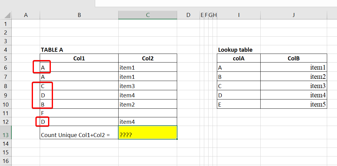 Count distinct value Vlookup from unique formula - Microsoft Community