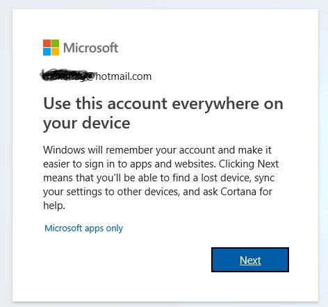 How can I sign in only to Outlook and not to all office 365 - Microsoft  Community