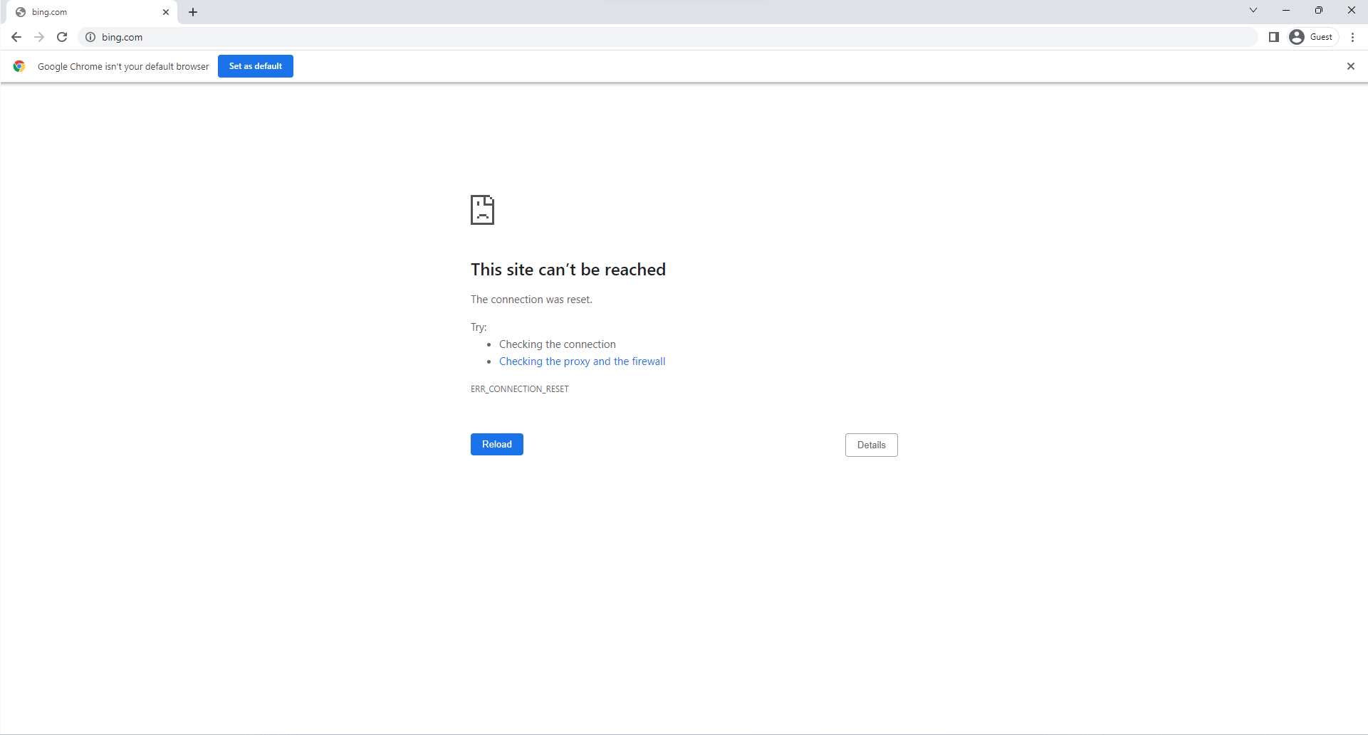 I cannot access BING using any web browser - Microsoft Community