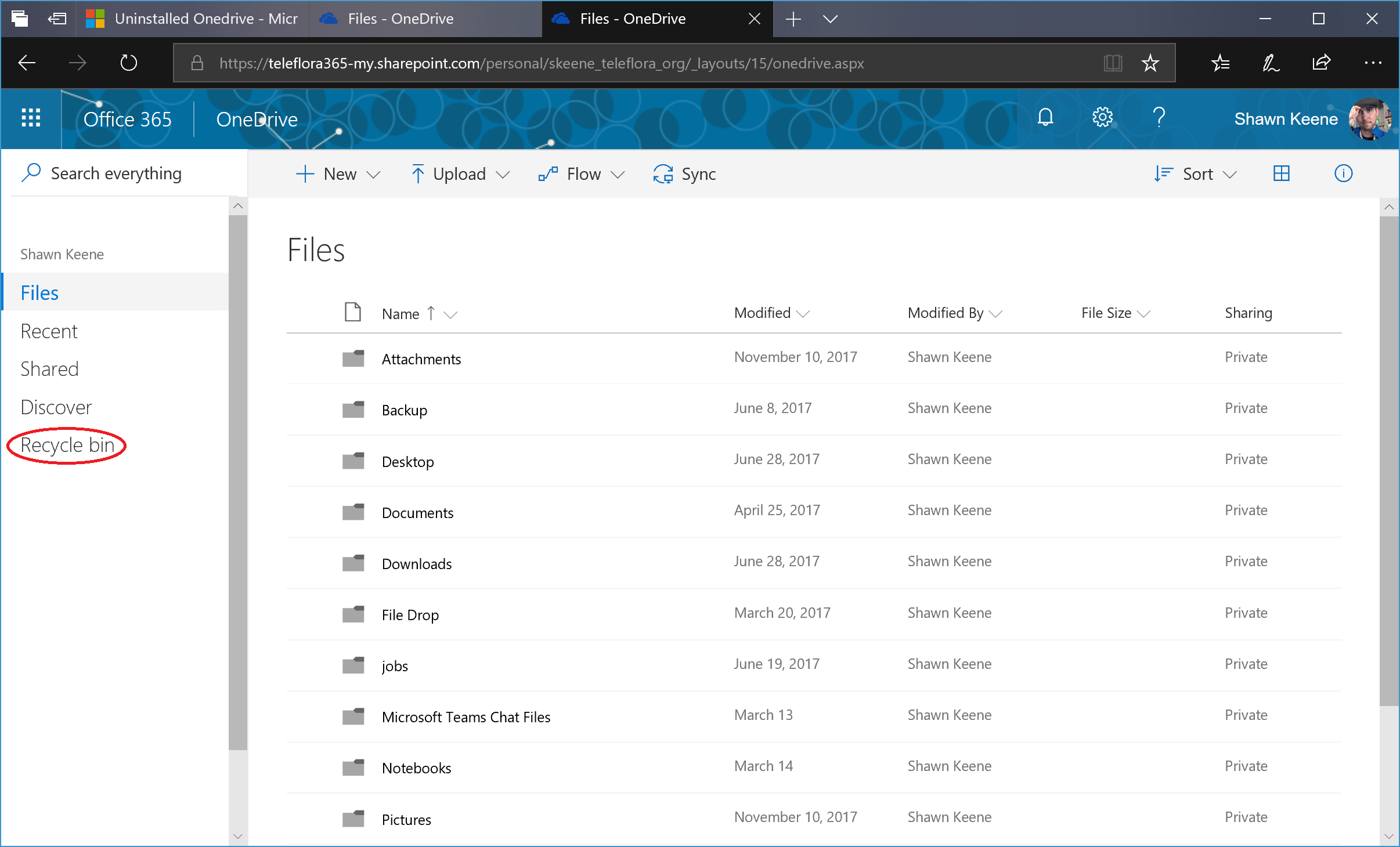 Uninstalled Onedrive Microsoft Community