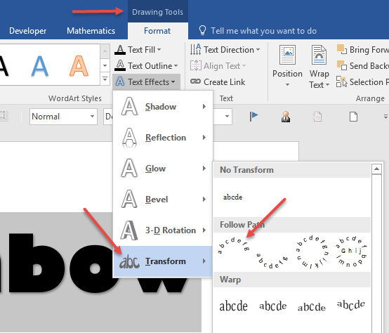 Text Effects In Word 2016 Microsoft Community