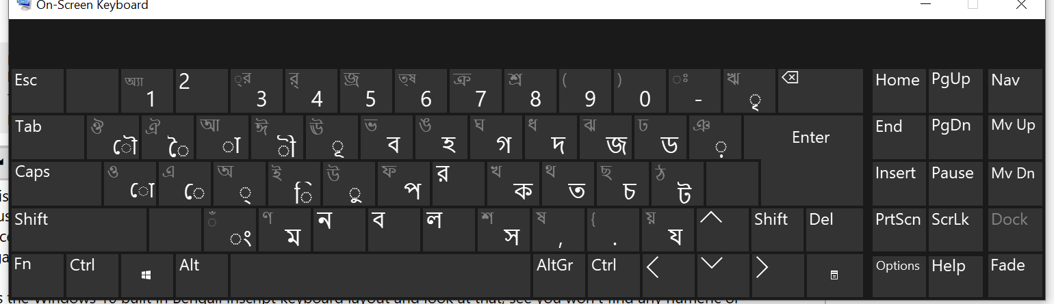 No punctuation marks and Bengali numerics in Microsoft's Windows 10 ...