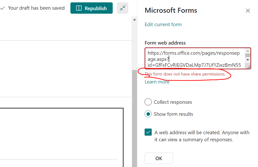 Microsoft Form cannot see results - Microsoft Community