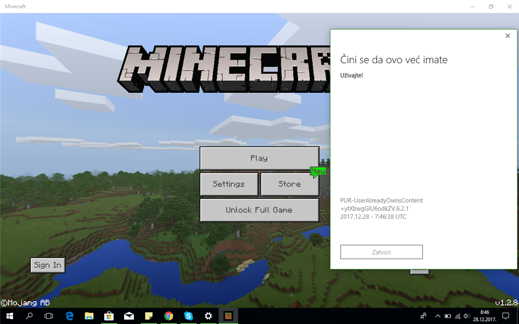 minecraft wont download windows 10