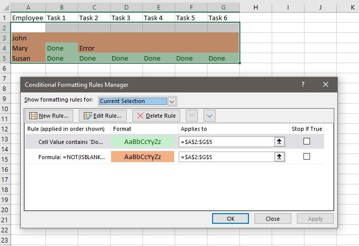 Conditional formatting in word 2010