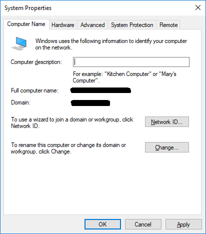 Windows Computer Beschreibung automatisch setzen
