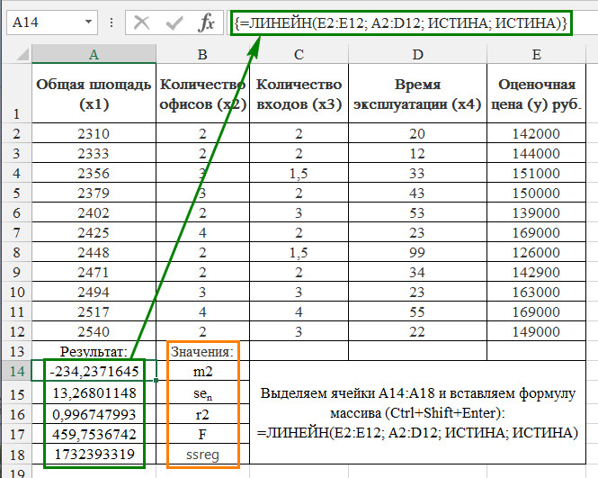 Функция истина в excel