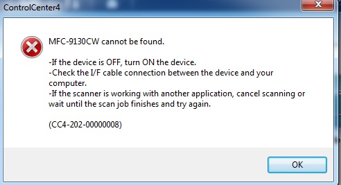 Error Message Cc4 202 0000008 On Brother Mfc 9130cw Microsoft Community