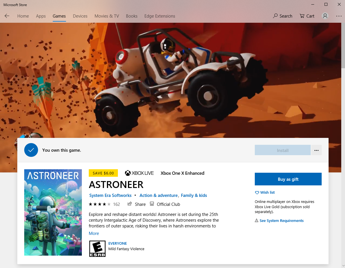 Windows Store Wont Install Game