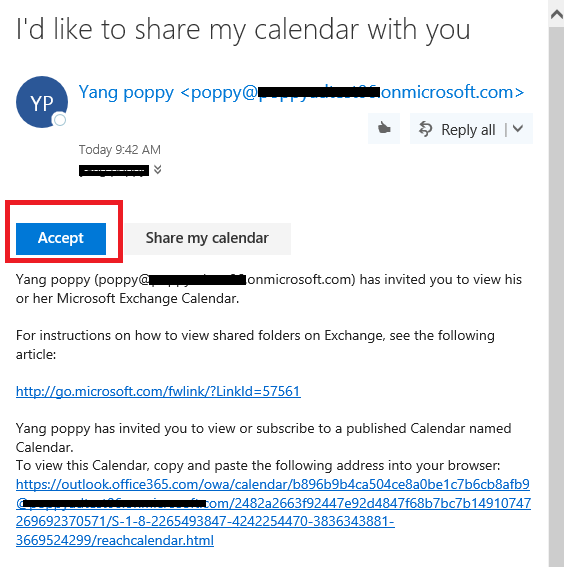 How do you permanently rename 365 calendars shared from outside the