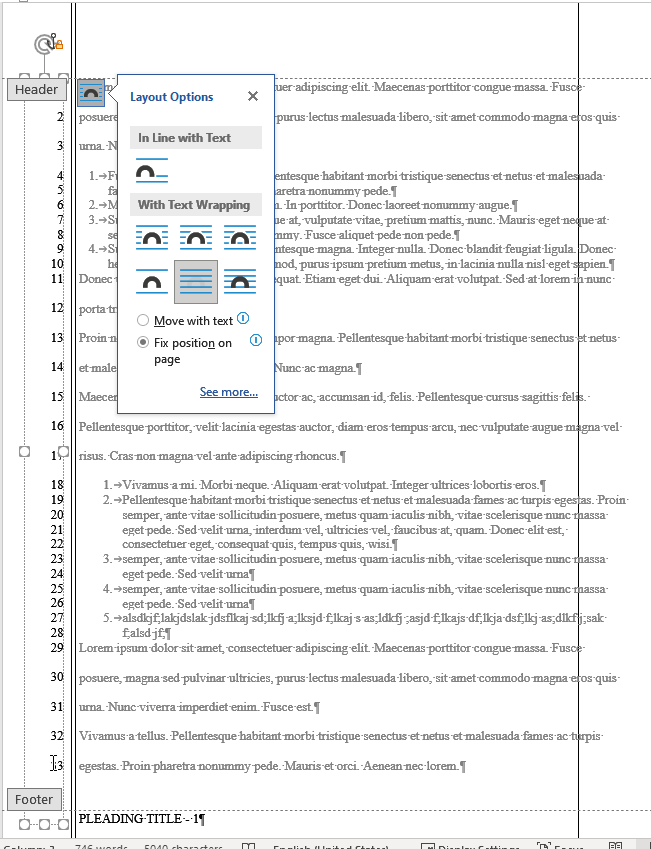 Can I Line Up Text With Line Numbers When Spacing Changes Between Microsoft Community