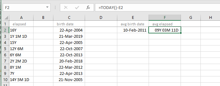 Age formatting in Years from Year, Month, Days format - Microsoft Community