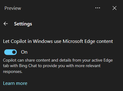 Enable Copilot in a managed Microsoft Edge browser