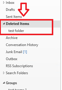 Restore a deleted folder in Outlook Office365 - Microsoft Community