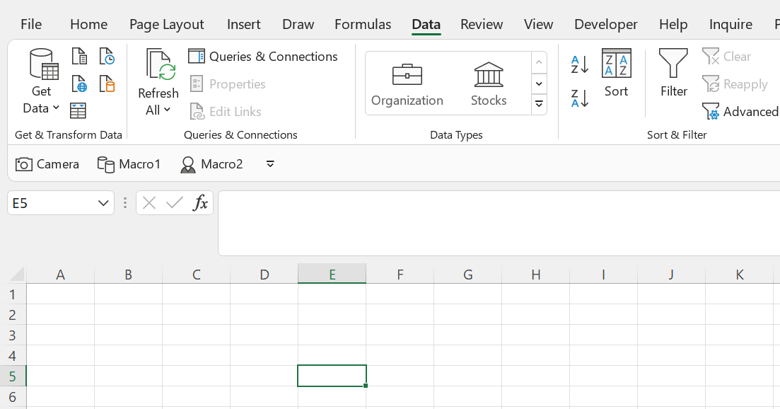 Geography and Stocks not showing up under Data Types in Excel ...