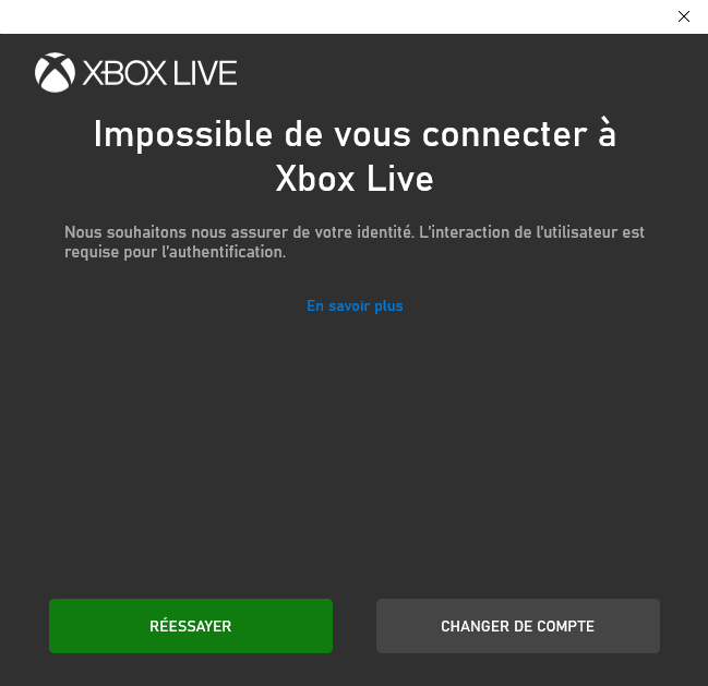 Connexion Xbox live sur Pc Microsoft Community