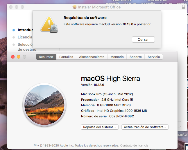 No puedo instalar office en mi Mac - Microsoft Community