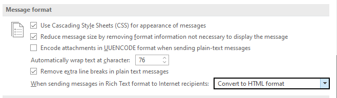 How to change message format from plain text to HTML in Outlook? -  SalesHandy Knowledge Base