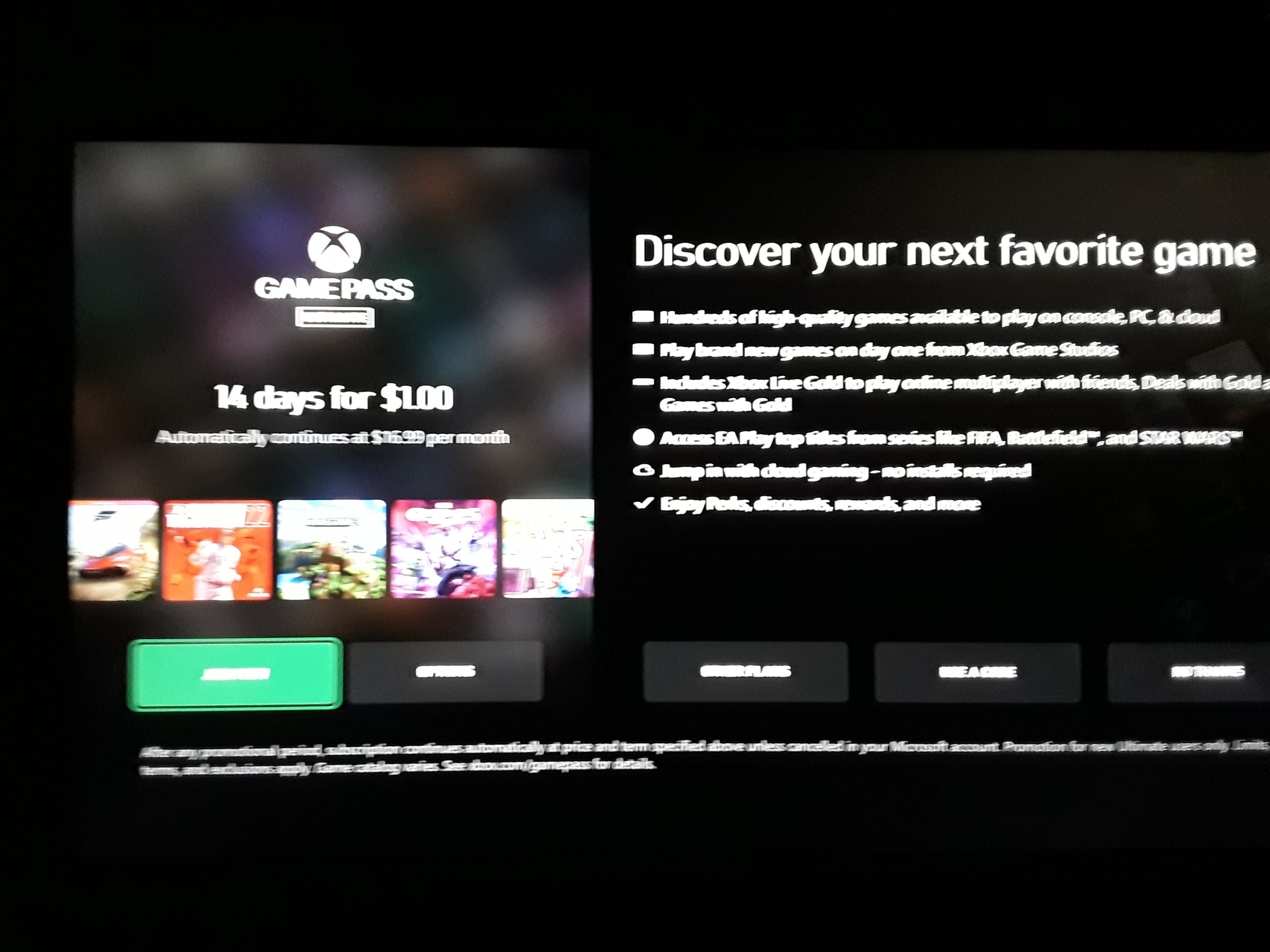 I am still experiencing a subscription popup for game pass on a