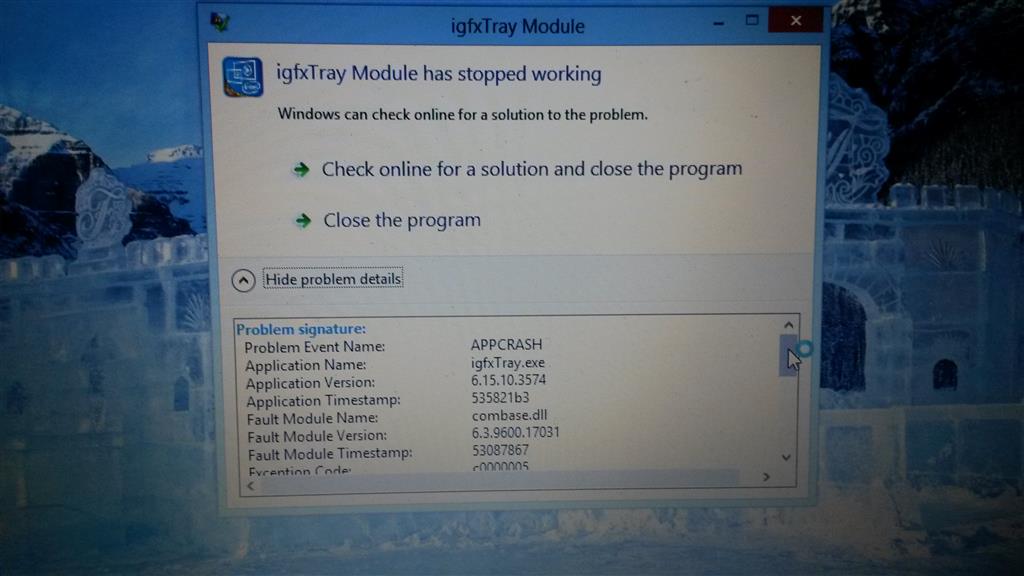 Download Igfx Tray Error In Windows 8 1 Microsoft Community