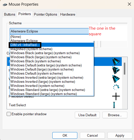 Delete leftover custom cursor - Microsoft Community