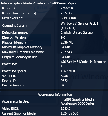 Intel r graphic sale media accelerator driver