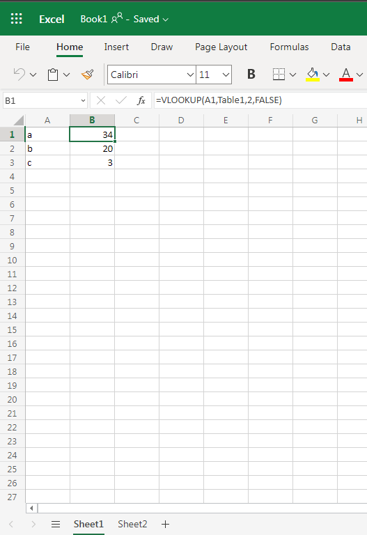 use Vlookup in Excel Online - Microsoft Community