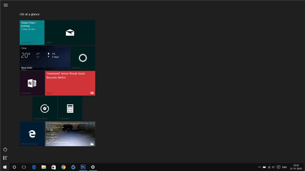 Start Menu Colour Bug on Win10 Build 1511 - Microsoft Community