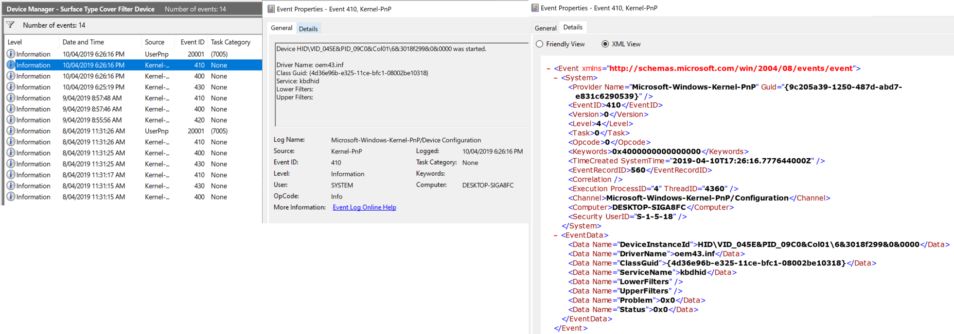 Surface Type Cover Filter Device Not Found