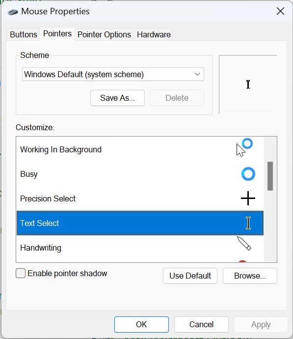 How to change the cursor pointer in Chrome on the computer - BrowserHow