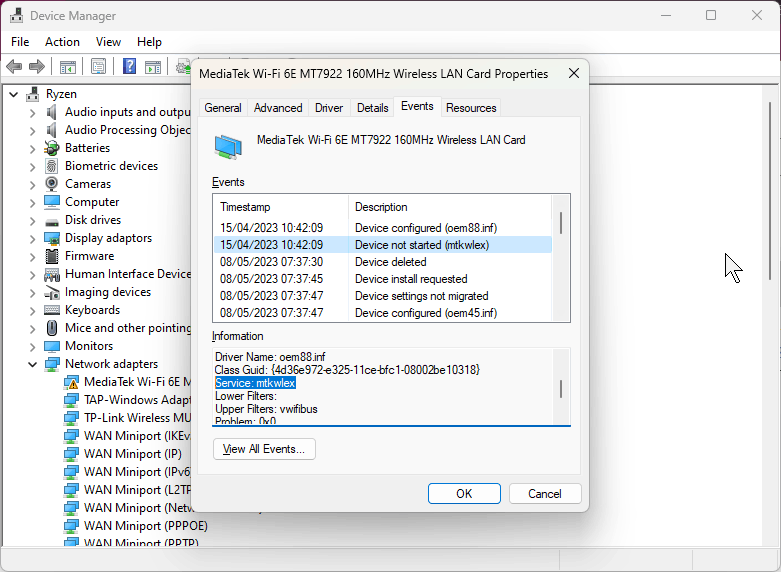 MediaTek MT7921 Wireless Lan Driver For Windows 11 Update - Microsoft ...