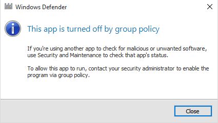 Windows Defender Not Working In Windows 10 - Microsoft Community