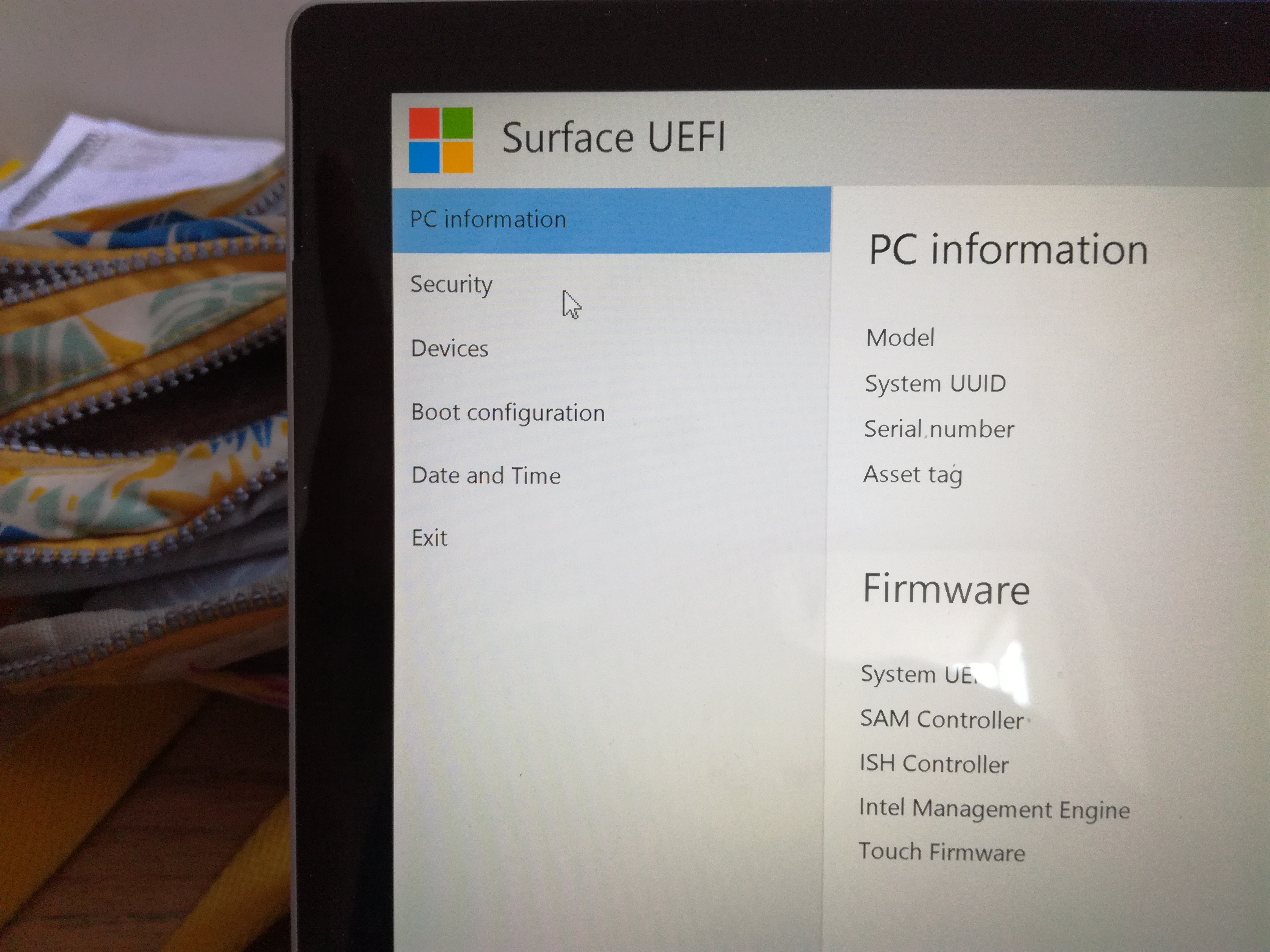 Surface uefi что это