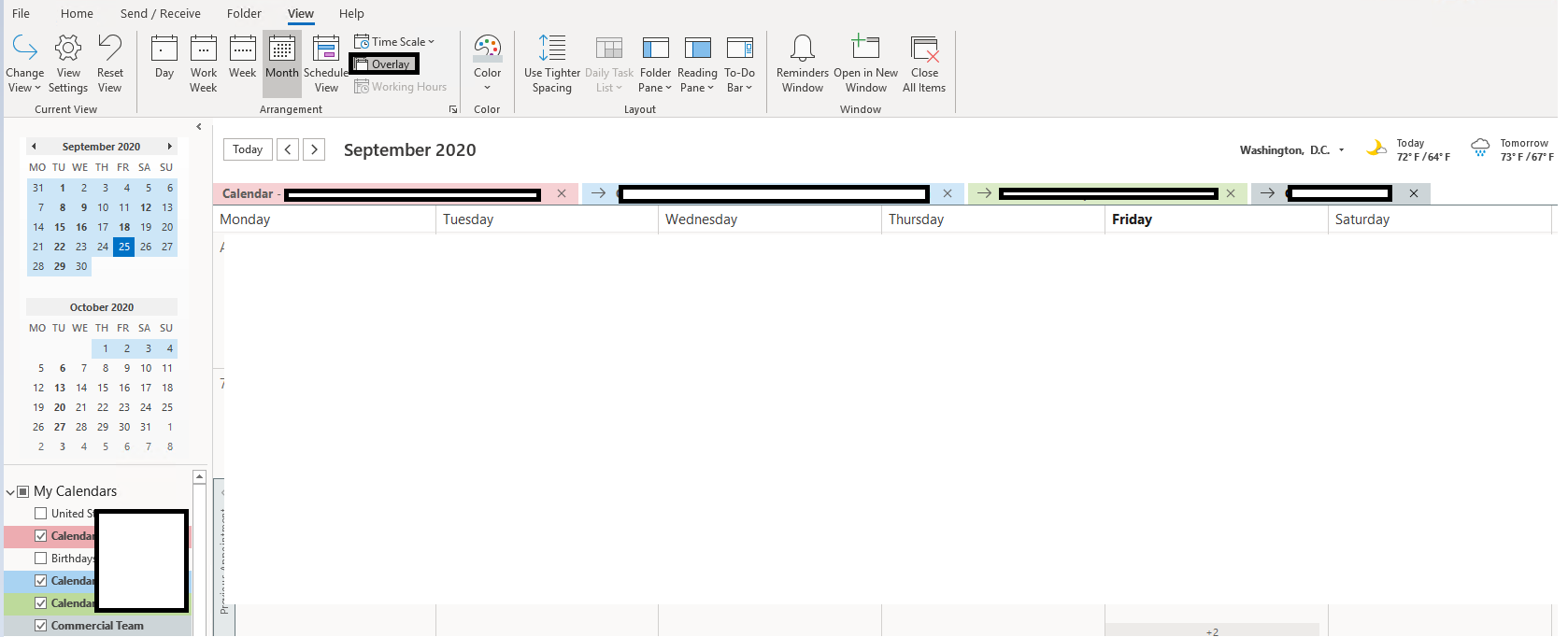 Overlay in O365 Outlook Calendar Microsoft Community