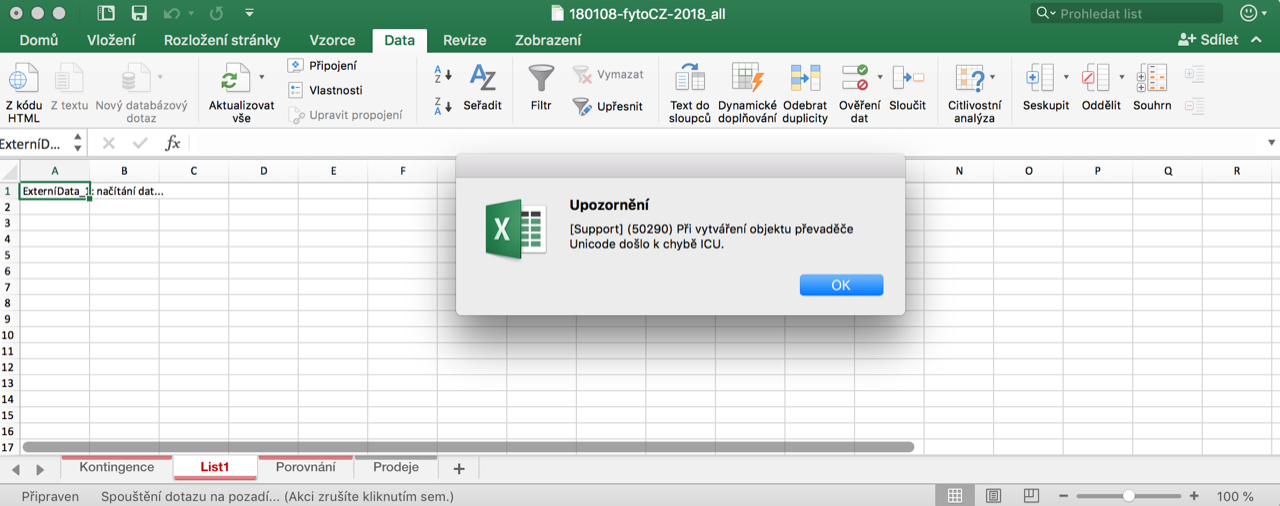 Problem with connection Mac Excel 2016 to - Microsoft Community