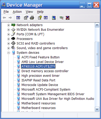 Acpi ven atk dev 4002 asus что это