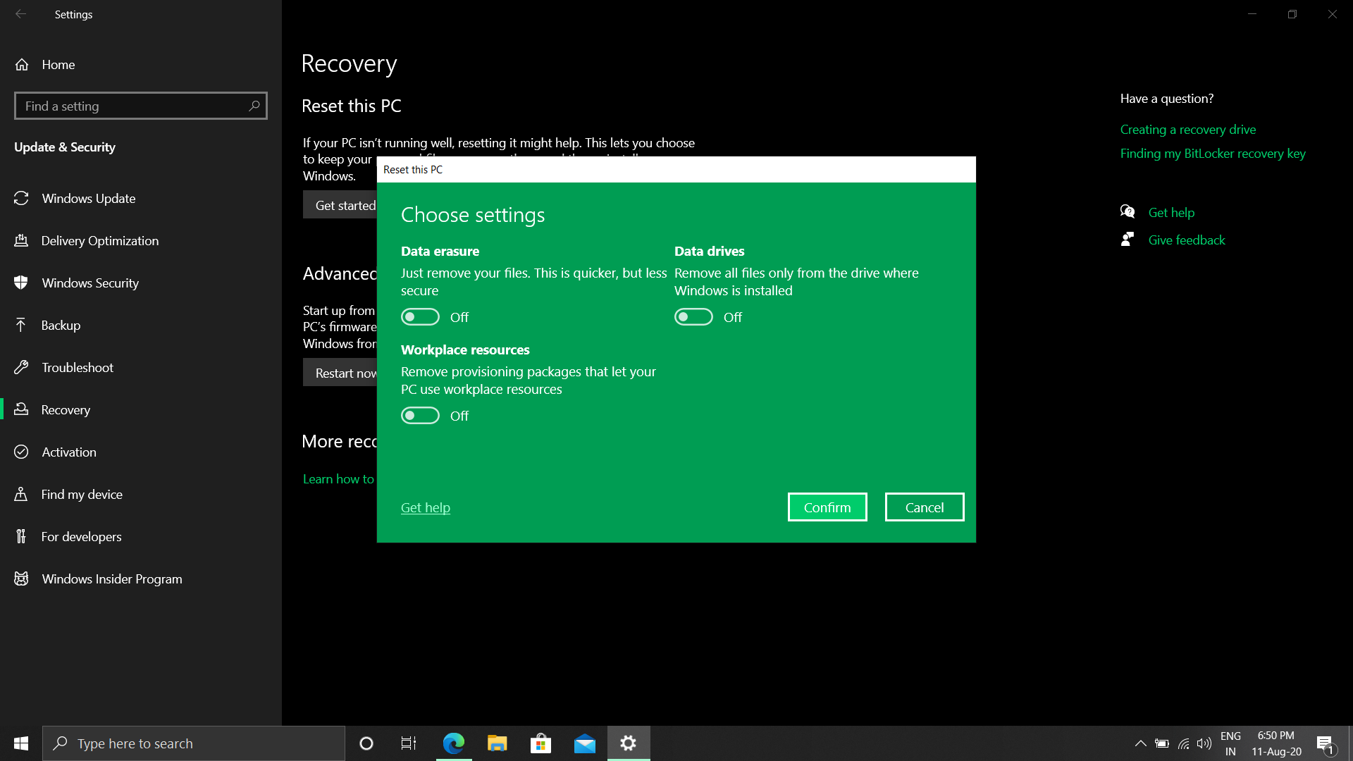 Want To Know About The Recovery And Backup Setting In Windows ...