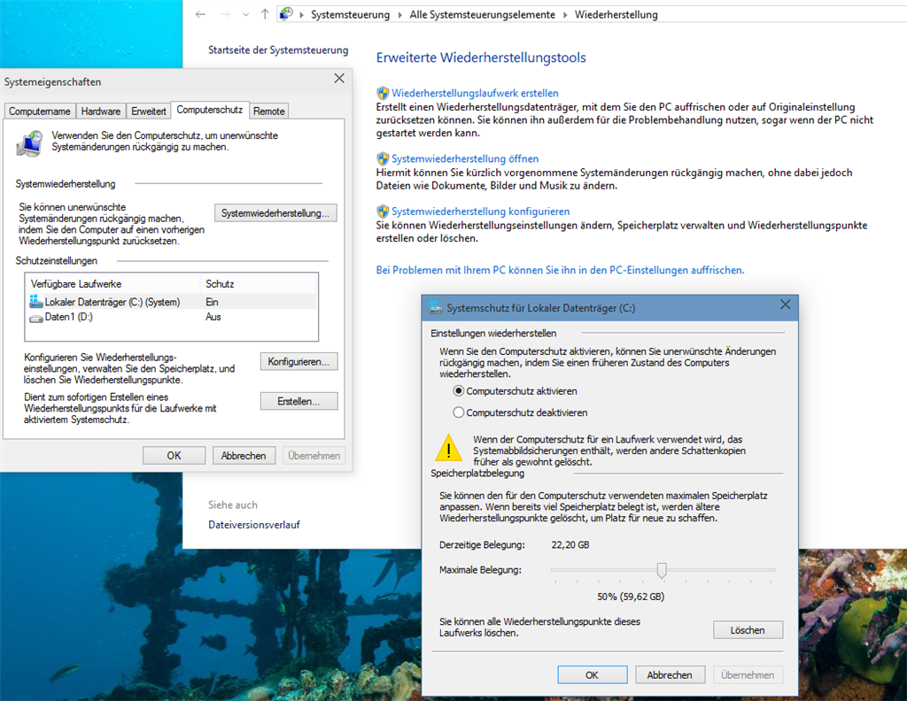 Windos 10 - Backup - teilweise und vollständige PC-Backup - wo?